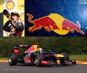 yapboz Sebastian Vettel - Red Bull - Grand Prix of Belçika 2012, 2 ° sınıflandırılmış